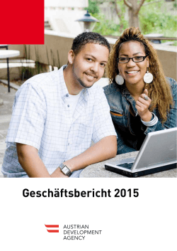 Geschäftsbericht 2015 - Austrian Development Agency
