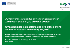 Monitoring projektů - Tschechische Republik 2014