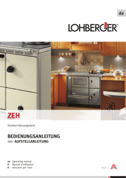 Bedienungsanleitung - Lohberger Heiz