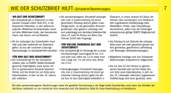 7 WIE DER SCHUTZBRIEF HILFT (Schutzbrief