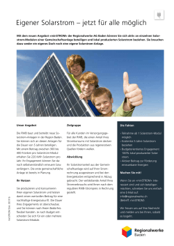 Factsheet - Regionalwerke AG Baden