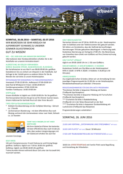 gut zu wissen! sonntag, 26. juni 2016