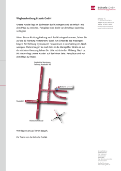 Eckerle GmbH Wegbeschreibung Eckerle GmbH
