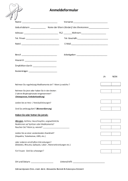 Anmeldeformular - zahnarzt-biel