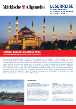 Istanbul und das Marmara-Meer