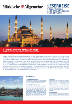Istanbul und das Marmara-Meer