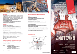 Info-Flyer Anatevka 2016 - Thüringer Schlossfestspiele