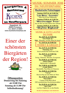 Einer der sch&ouml;nsten Bierg&auml;rten der Region!
