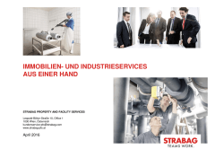 IMMOBILIEN- UND INDUSTRIESERVICES AUS EINER HAND