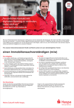 einen Immobiliensachverst&auml;ndigen (m/w) - IZ-Jobs