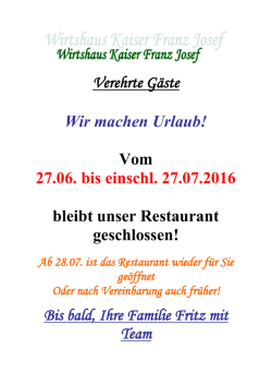 Wir wünschen einen recht guten Appetit!