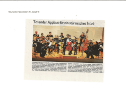 Tosender Applaus für ein stürmisches Stück