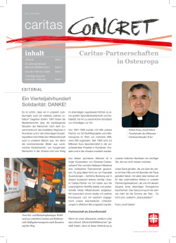Caritas Concret "25 Jahre Auslandshilfe"