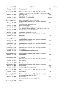 Schachkalender 2015-16.R - Naumburger SV 1951 eV Schach