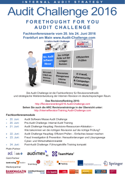 Audit Challenge 2016