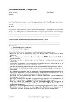 Anmeldeformular - DPSG Neckarsteinach