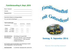 Informationen und Anmeldung - R&ouml;misch