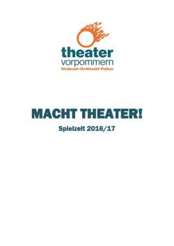 macht theater! - PLANET internet commerce GmbH