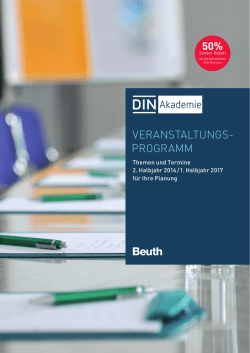din-akademie! - Beuth Verlag