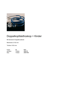 Doppelkopfstethoskop > Kinder