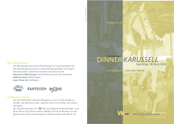 dinner karussell - Weinbaugenossenschaft W&uuml;renlingen