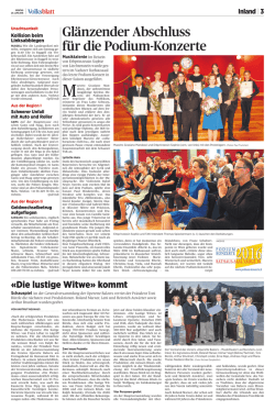 Gl&auml;nzender Abschluss f&uuml;r die Podium-Konzerte