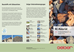 RC-Material - Geiger Unternehmensgruppe