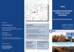 Tagungsflyer - Juristische Fakultät
