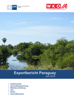 Exportbericht Paraguay - Außenwirtschaftsportal Bayern