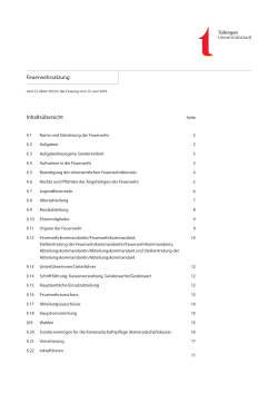 Feuerwehrsatzung