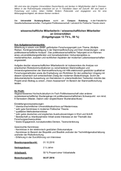 in der Ausschreibung