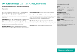IAA Nutzfahrzeuge (22. – 29.9.2016, Hannover)