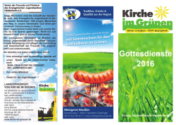 Gottesdienste 2016