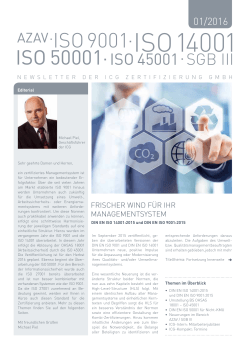 IsO14001 - ICG Zertifizierung GmbH