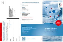 Informationen und Anmeldung