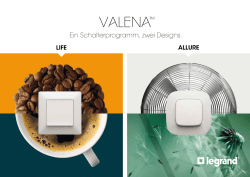Ein Schalterprogramm, zwei Designs.