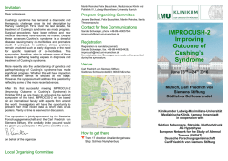 IMPROCUSH-2 Improving Outcome of Cushing`s Syndrome