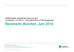 Büromarkt München Juni 2016