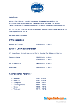 die Speisekarte der Burgsch&auml;nke &ouml;ffnen