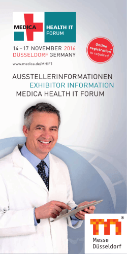ausstellerinformationen exhibitor information medica health it forum