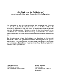 Die Stadt und die Behinderten