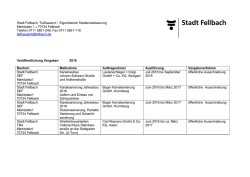 Stadt Fellbach Eigenbetrieb Stadtentwässerung