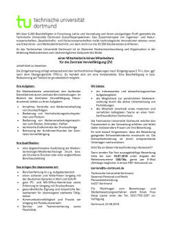 einer Mitarbeiterin/eines Mitarbeiters f&uuml;r die Zentrale