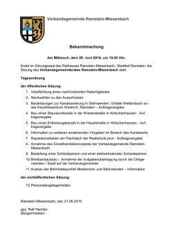 Tagesordnung - Ramstein