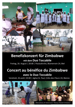 Flyer concert - Willkommen auf der Webseite des Projekts "Mubaya