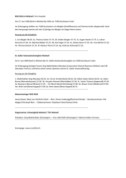 Schwingfeste in Wattwil: R&uuml;ckblick / Ausblick