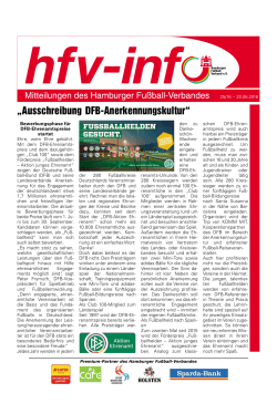 HFV-Info Nr. 25-2016