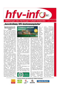 HFV-Info Nr. 25-2016