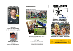 info - flyer - SG Eintracht Mendig/Bell