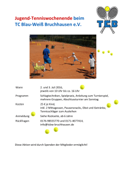 Ausschreibung als PDF - Tennisclub Blau